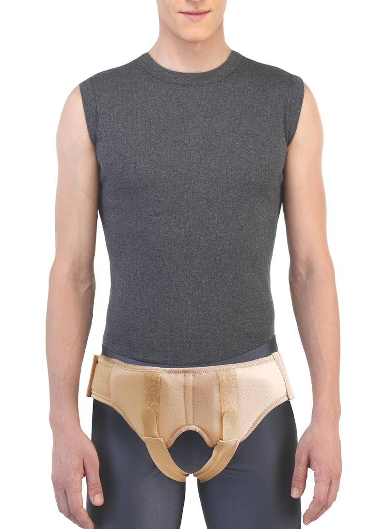 Professional Inguinal Hernia Belt for Men and Women, Adjustable Hernia Support Truss with Removable Compression Pads for Relief and Stability, XL.